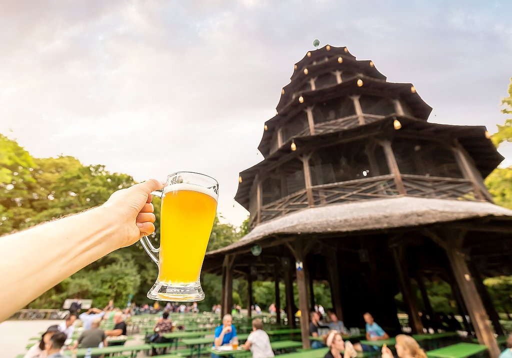 Beer garden Munich - English Garden 