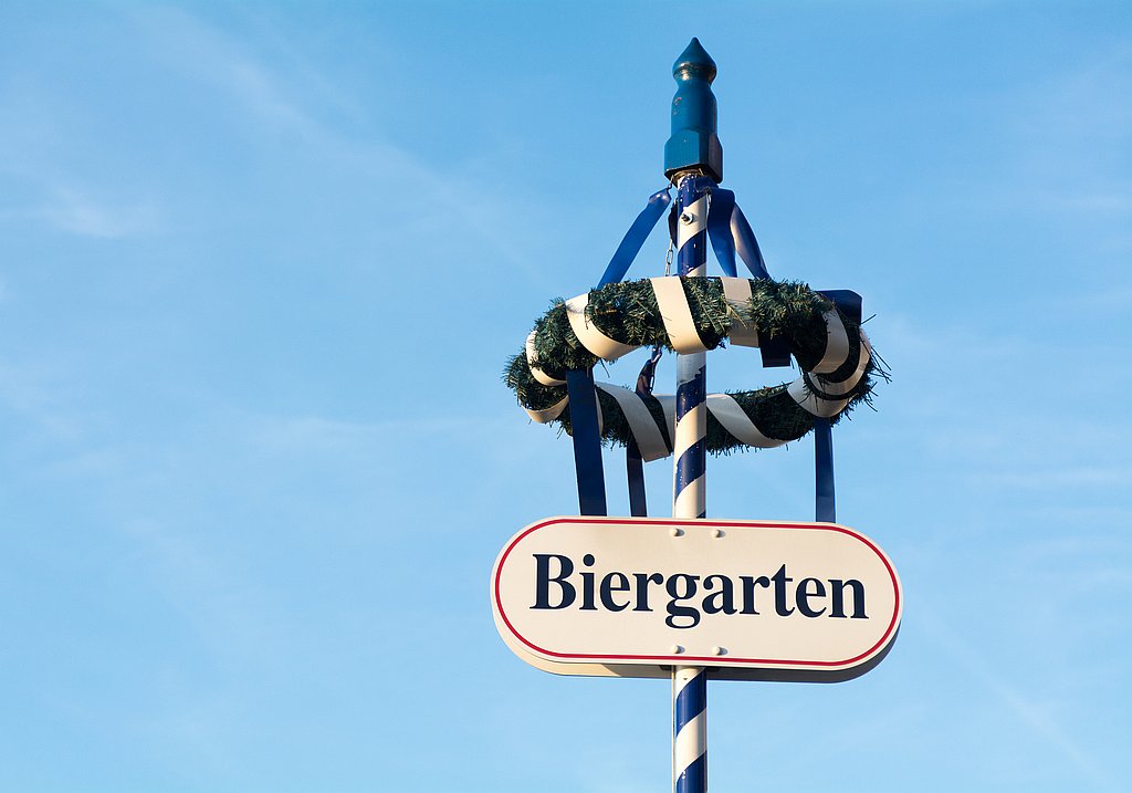 Beer garden in Germany